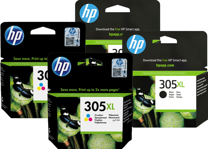 HP 305XL Inkt Cartridge 4-Kleuren Bundel (2 stuks) Main Image