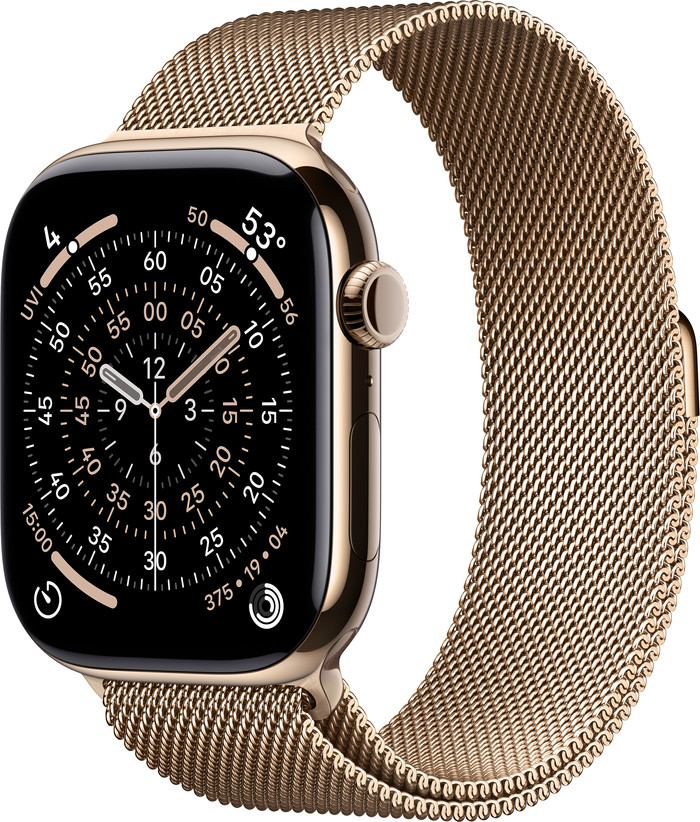 Apple Watch Series 11 5G 46mm Titanium Gold Milanese Loop M/L