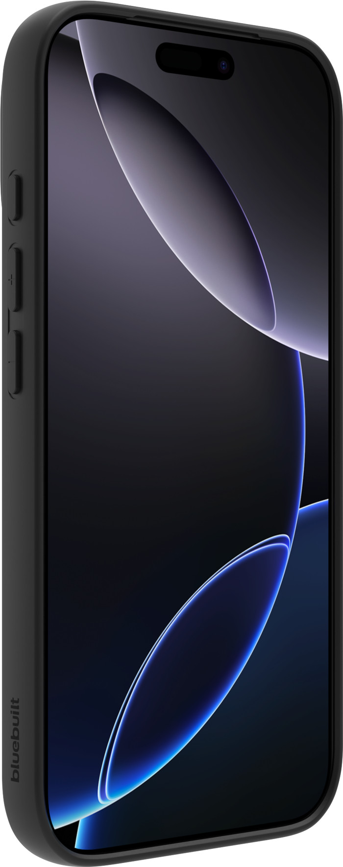 BlueBuilt Protective Cover MagSafe iPhone 17 Pro Black + Privacy Screenprotector Duo Pack voorkant