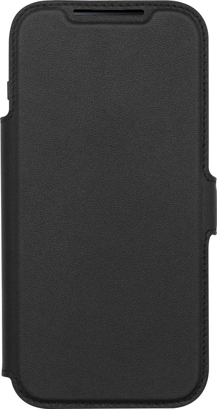 BlueBuilt Apple iPhone 17 Pro Max Book Case Leer Zwart + BlueBuilt iPhone 17 Pro Max Privacy Screenprotector Glas voorkant