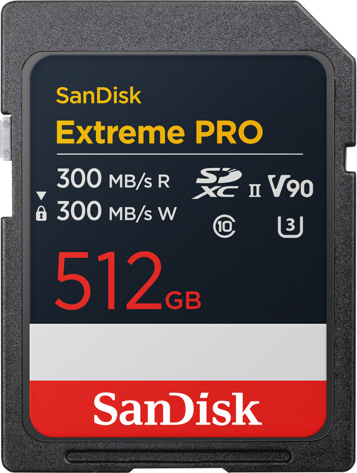 SanDisk SDXC Extreme PRO 512GB 300MB/s Main Image