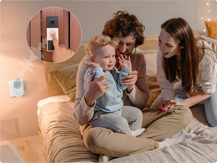 TP-Link Tapo D210 Smart Video Doorbell product in use