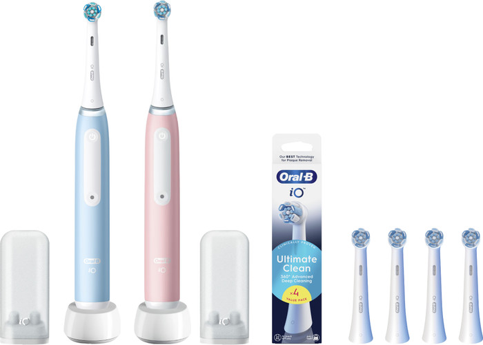 Oral-B iO 3 Duo Pack Blue and Pink Value Pack Main Image