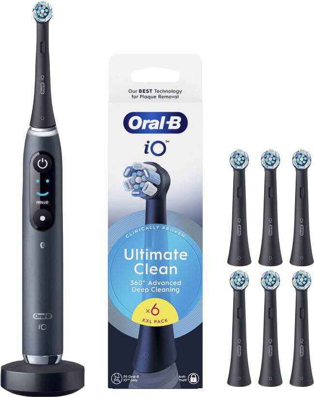 Oral-B iO 9n Onyx Zwart + 6 opzetborstels Main Image
