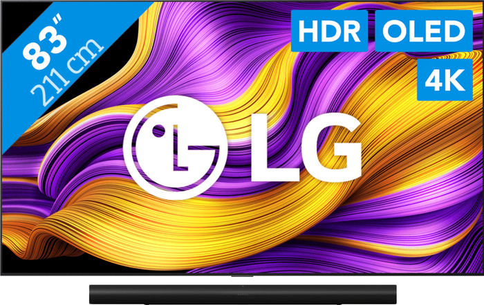 LG 83" OLED EVO G55 4K (2025) + Sonos Arc Ultra Zwart Main Image