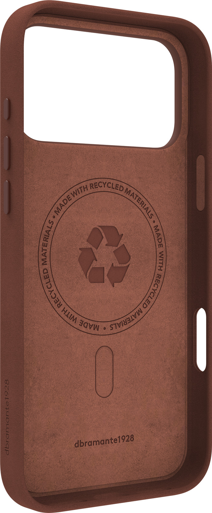 DBramante1928 Roskilde Apple iPhone 17 Pro Max Back Cover met MagSafe Leer Bruin voorkant