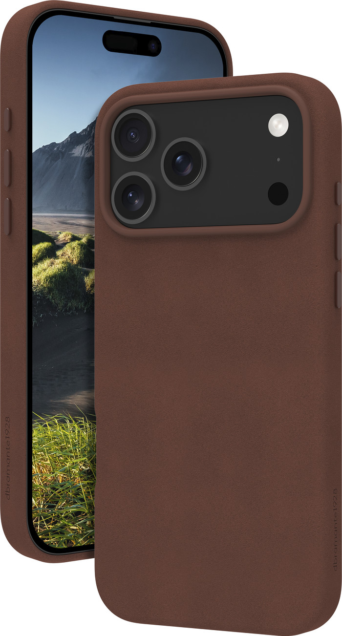 DBramante1928 Roskilde Apple iPhone 17 Pro Max Back Cover met MagSafe Leer Bruin voorkant