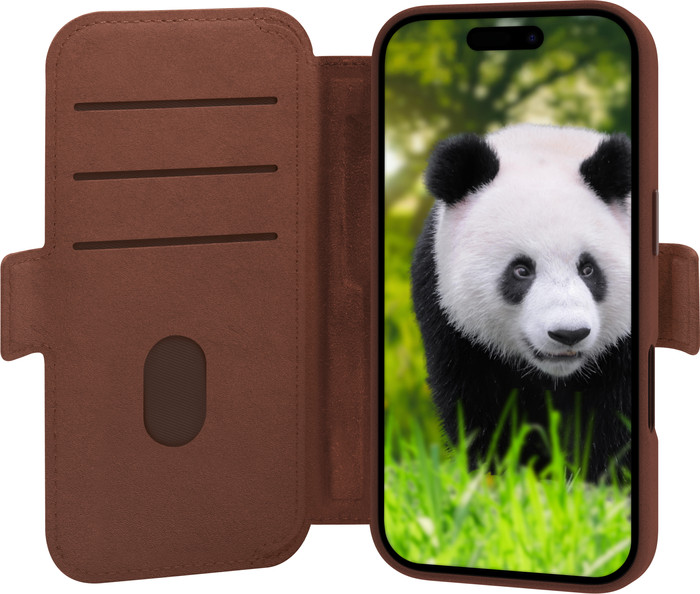 DBramante1928 Lynge iPhone 17 Book Case Leer met MagSafe Bruin Main Image