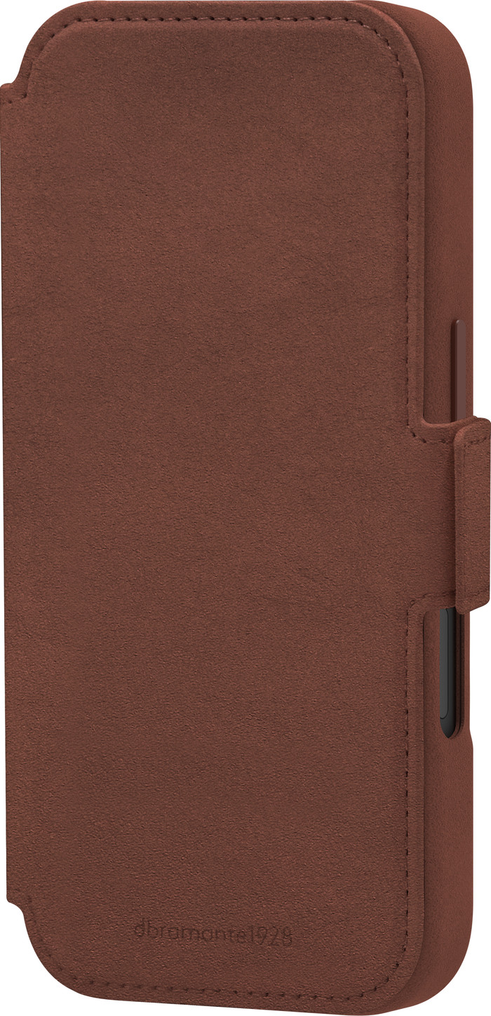 DBramante1928 Lynge iPhone 17 Book Case Leer met MagSafe Bruin rechterkant