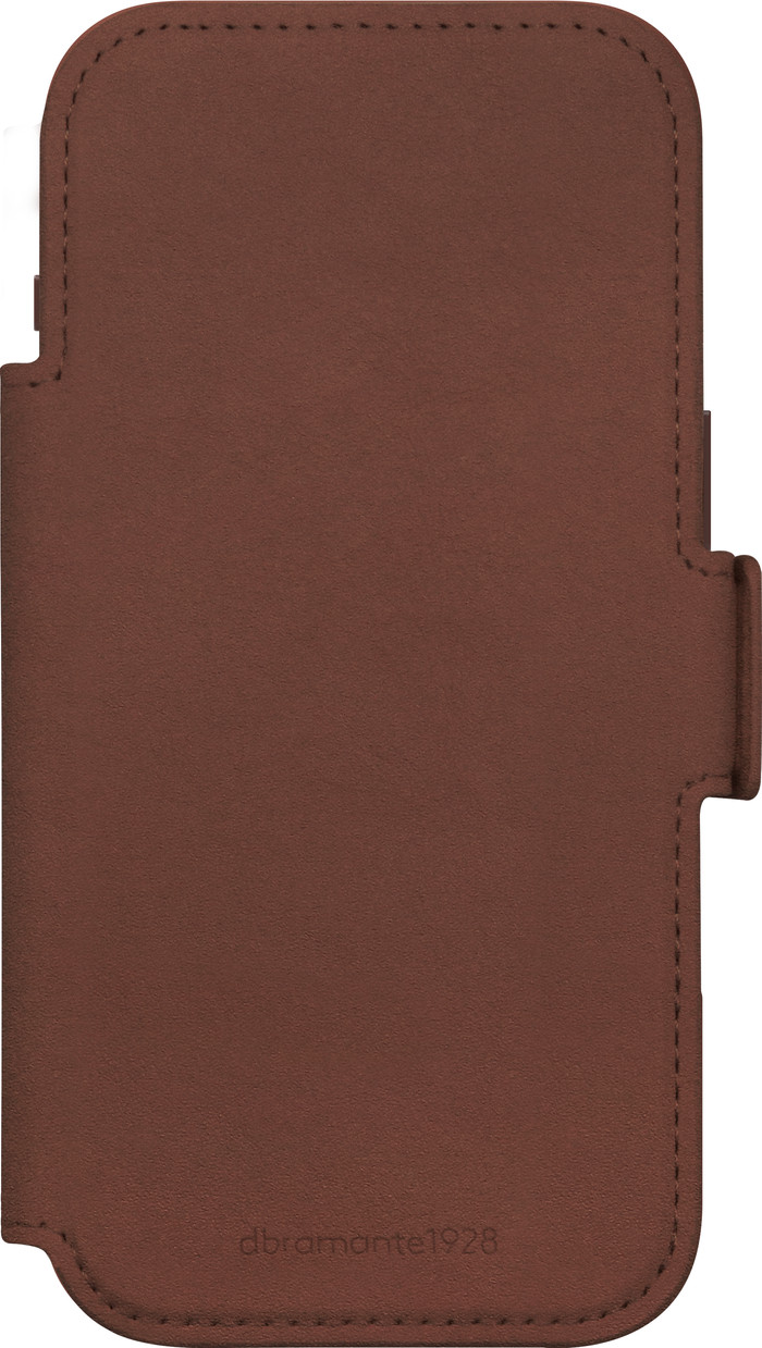 dbramante1928 Lynge iPhone 17 Air Book Case Leather with MagSafe Brown front