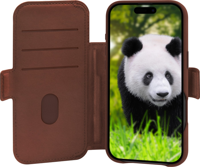 dbramante1928 Lynge iPhone 17 Air Book Case Leather with MagSafe Brown Main Image