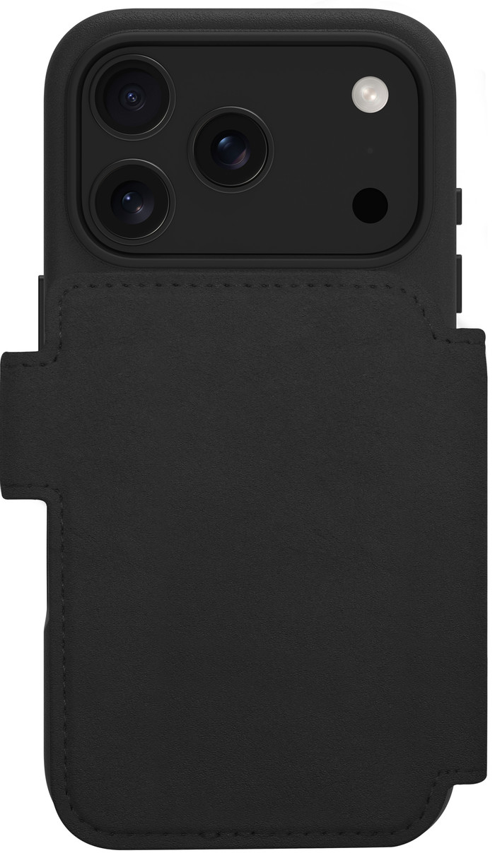 dbramante1928 Lynge iPhone 17 Pro Book Case Leather with MagSafe Black back