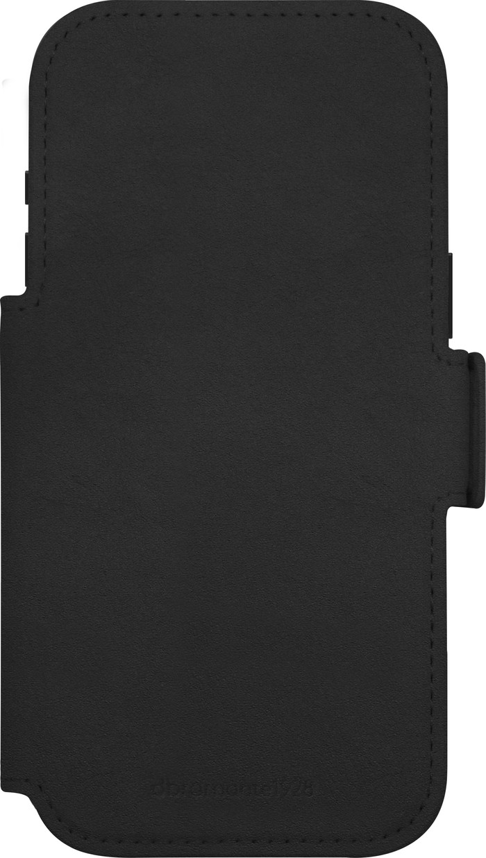 DBramante1928 Lynge iPhone 17 Pro Max Book Case Leer met MagSafe Zwart voorkant