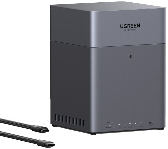 UGREEN NASync DH4300 Plus linkerkant