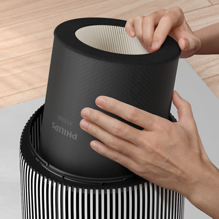 Philips PureProtect Quiet 2200 Series HEPA NanoProtect Filter FY2200/30 product in use
