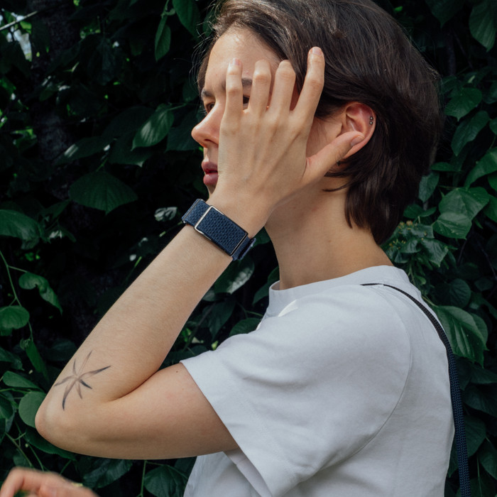 Polar Loop Bandje Blauw S/M/L product in gebruik