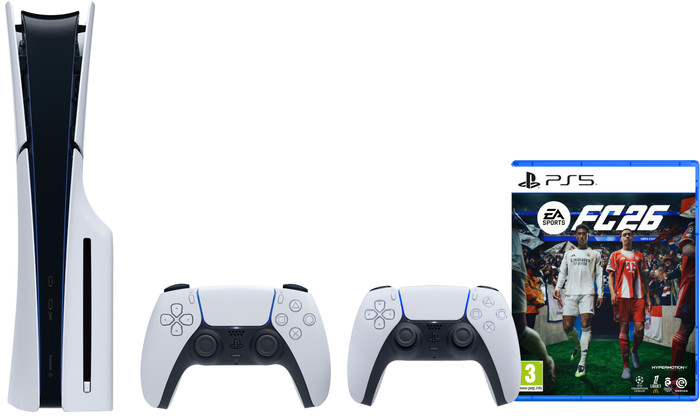 PlayStation 5 Slim Disc Edition + FC 26 + Extra Controller Wit Main Image
