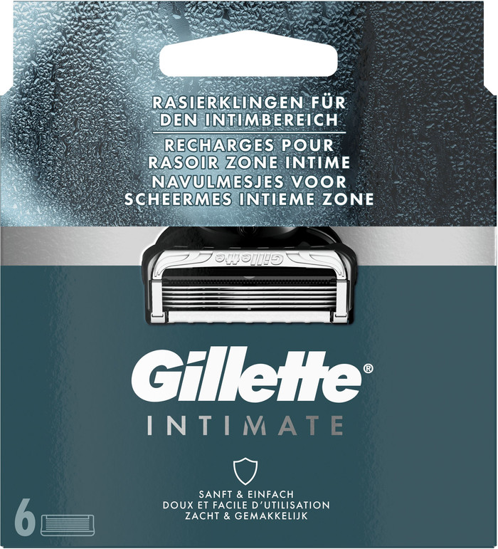 Gillette Intimate Replacement Blades (6 units) packaging