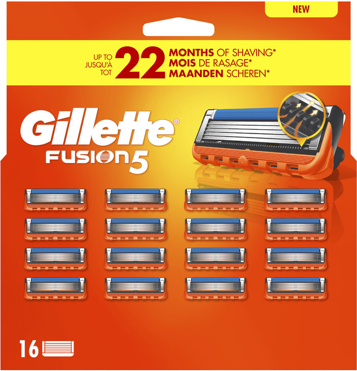 Gillette Fusion5 Replacement Blades (16 units) packaging