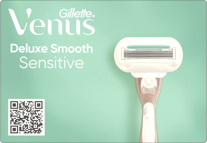 Gillette Venus Deluxe Smooth Sensitive Replacement Blades (10 units) packaging