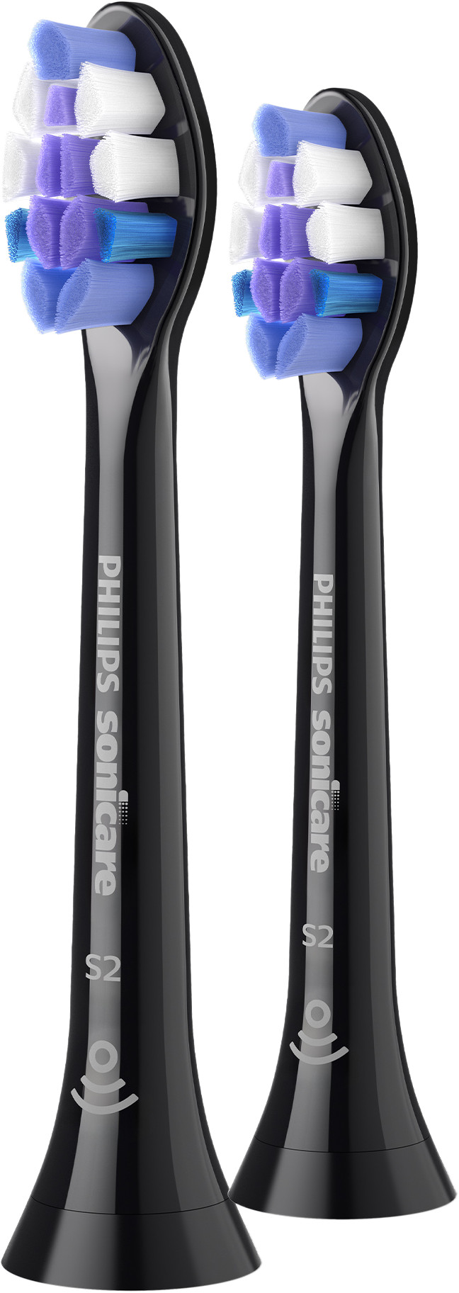 Philips Sonicare Optimal Sensitive HX6052/88 Zwart (2 stuks) voorkant