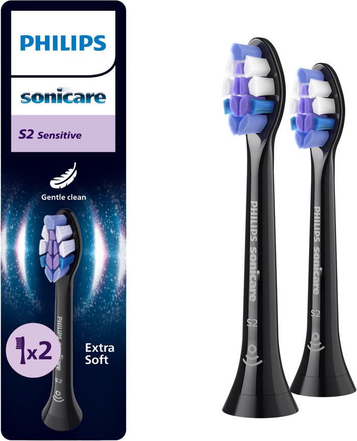 Philips Sonicare Optimal Sensitive HX6052/88 Zwart (2 stuks) Main Image