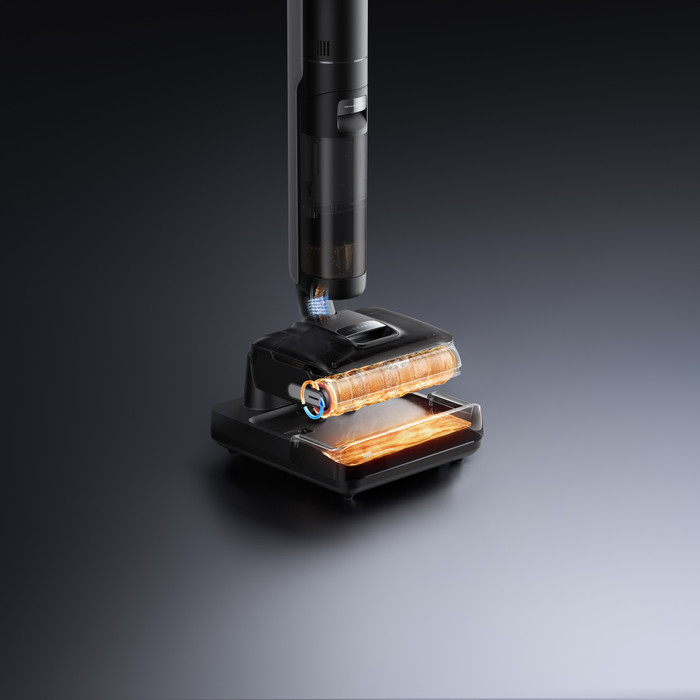 Dreame H15 Pro Foam Wash product in gebruik