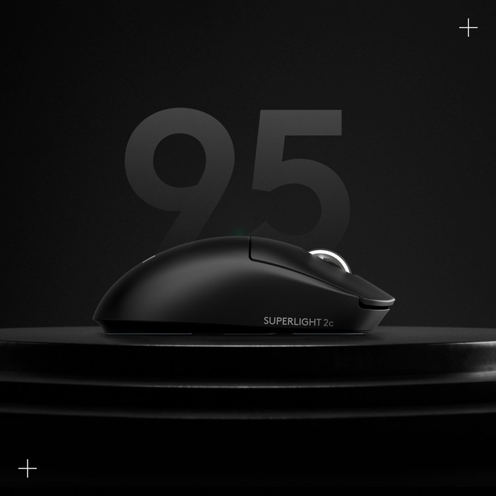 Logitech G PRO X Superlight 2c Draadloze Gaming Muis Zwart visual leverancier