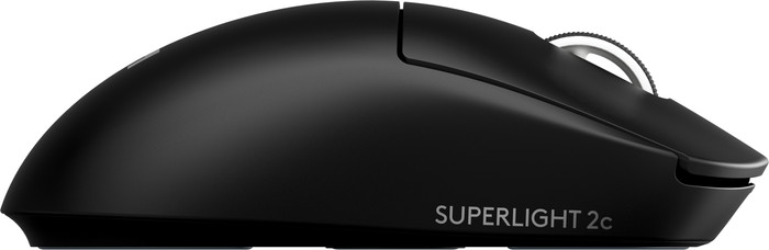 Logitech G PRO X Superlight 2c Draadloze Gaming Muis Zwart rechterkant