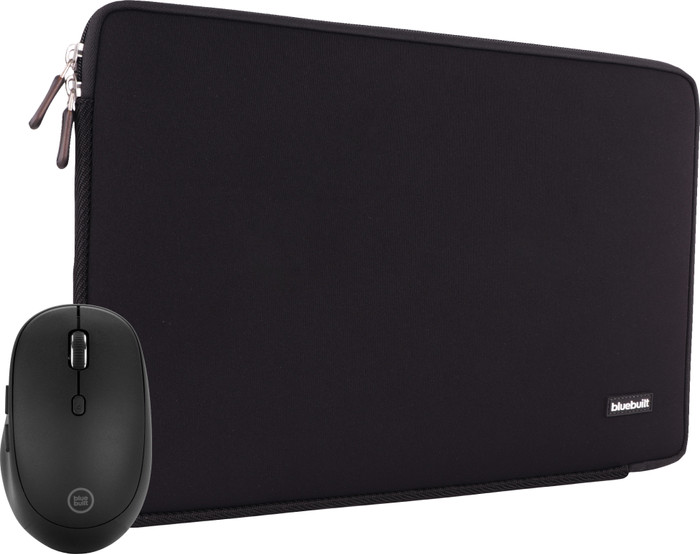 BlueBuilt Laptophoes voor Apple MacBook Air 15 inch Zwart + Tradendum Muis Main Image