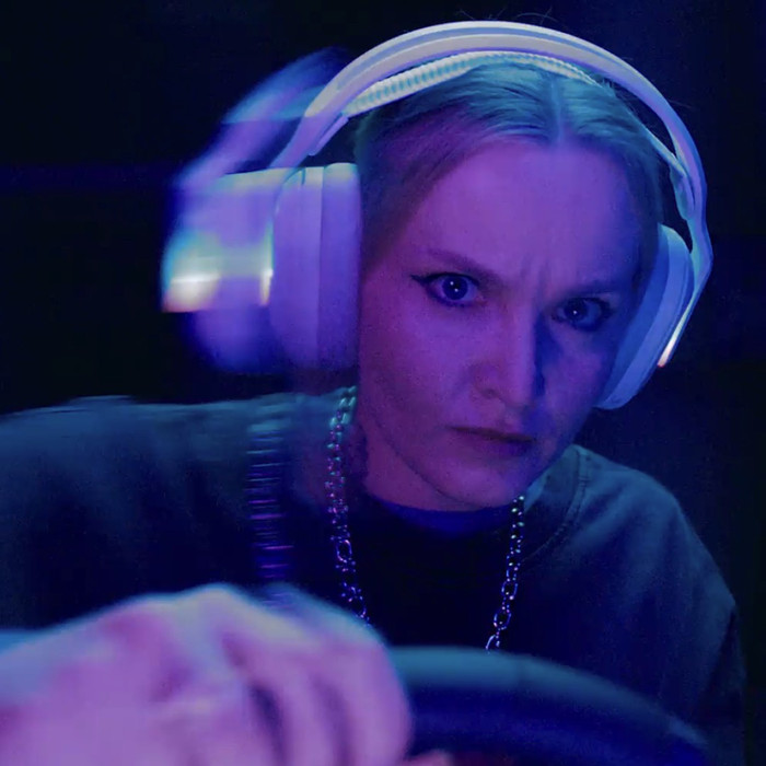 Logitech G Astro A20 X LIGHTSPEED Wit product in gebruik