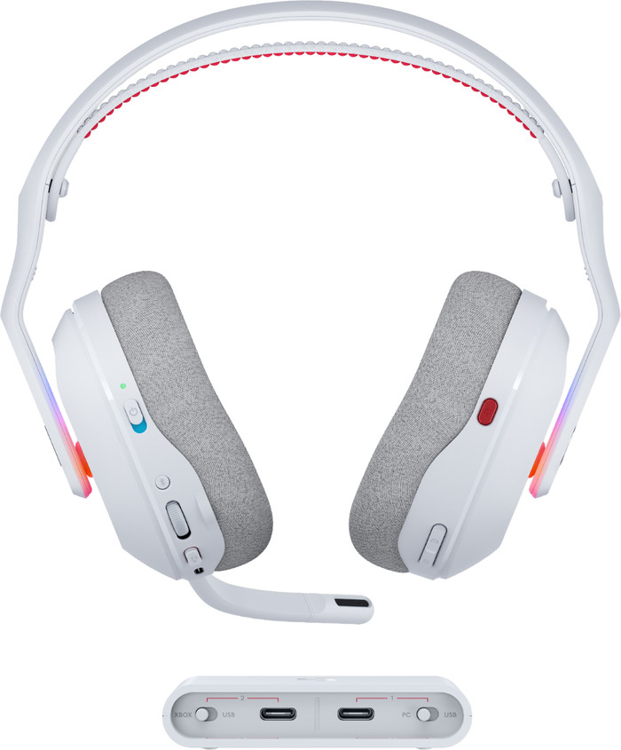 Logitech G Astro A20 X LIGHTSPEED Wit voorkant