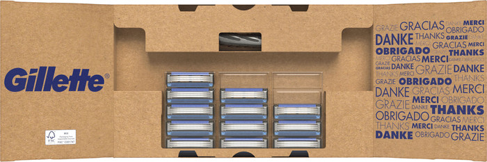 Gillette Mach3 + 12 Navulmesjes verpakking