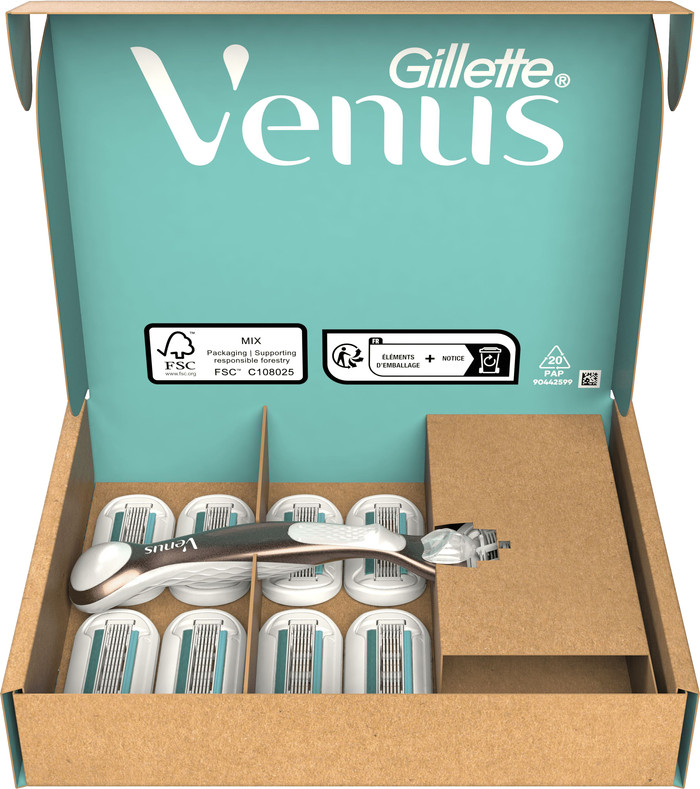Gillette Venus Deluxe Smooth Sensitive + 9 Replacement Blades accessory