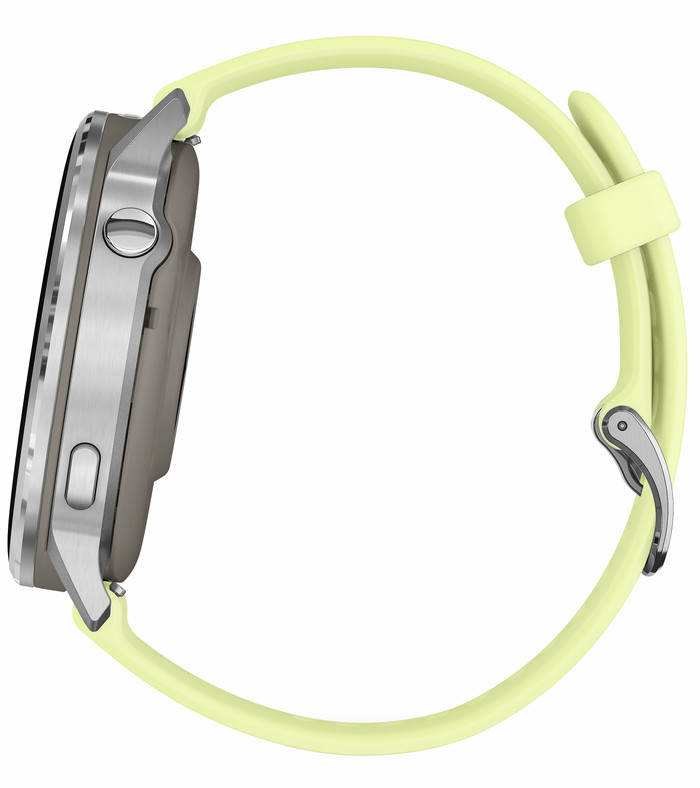 Garmin Venu 4 Zilver/Geel 45 mm rechterkant