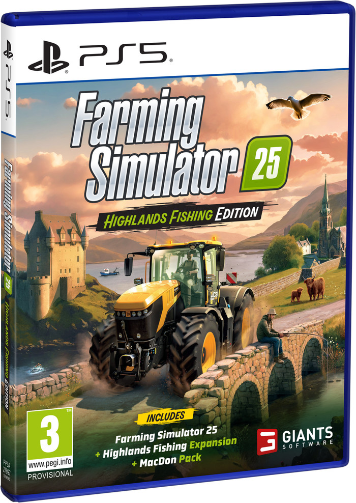 Farming Simulator 25 Highlands Fishing Edition PS5 verpakking