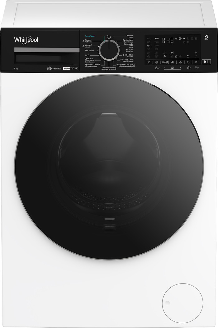 Whirlpool WPM 966W ADS BE AutoDose bovenkant