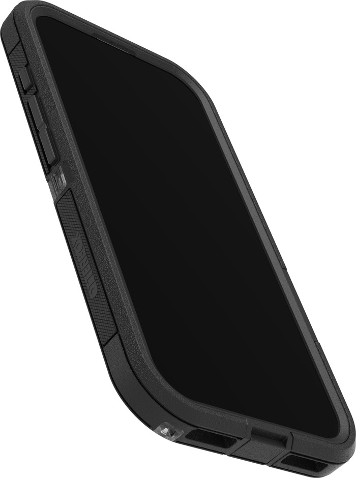 OtterBox Defender Pro XT iPhone 17 Back Cover with MagSafe Magnet Transparent Black Edge right side