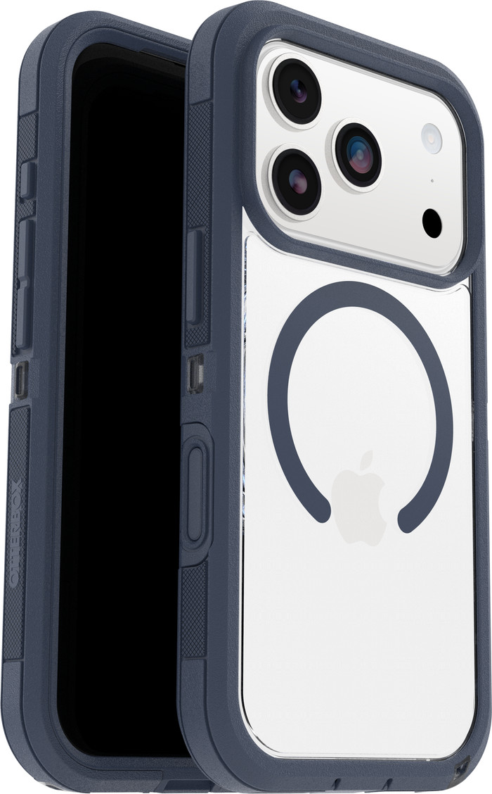 Otterbox Defender Pro XT iPhone 17 Pro Back Cover met MagSafe Magneet Transparant Blauw samengesteld product