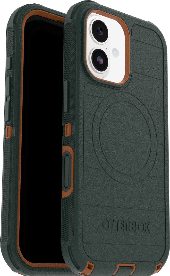 Otterbox Defender Pro iPhone 17 Back Cover met MagSafe Magneet Groen samengesteld product
