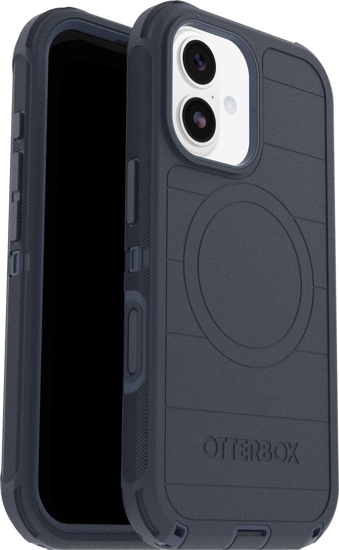 Otterbox Defender Pro iPhone 17 Back Cover met MagSafe Magneet Blauw samengesteld product