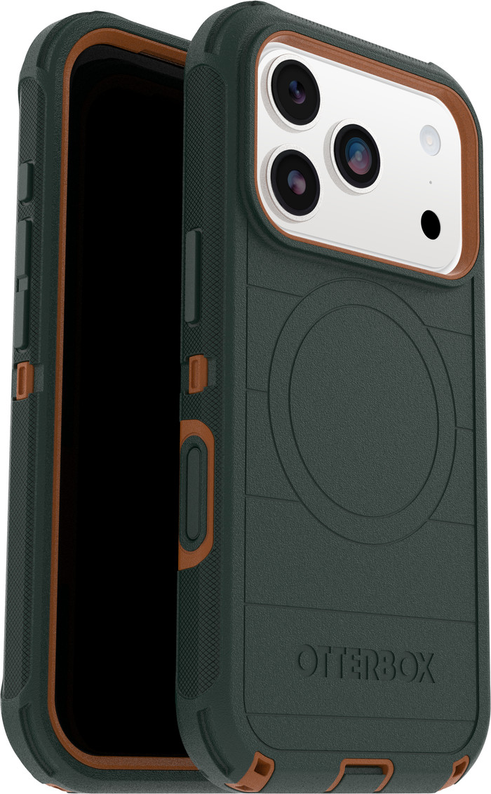 Otterbox Defender Pro iPhone 17 Pro Back Cover met MagSafe Magneet Groen samengesteld product