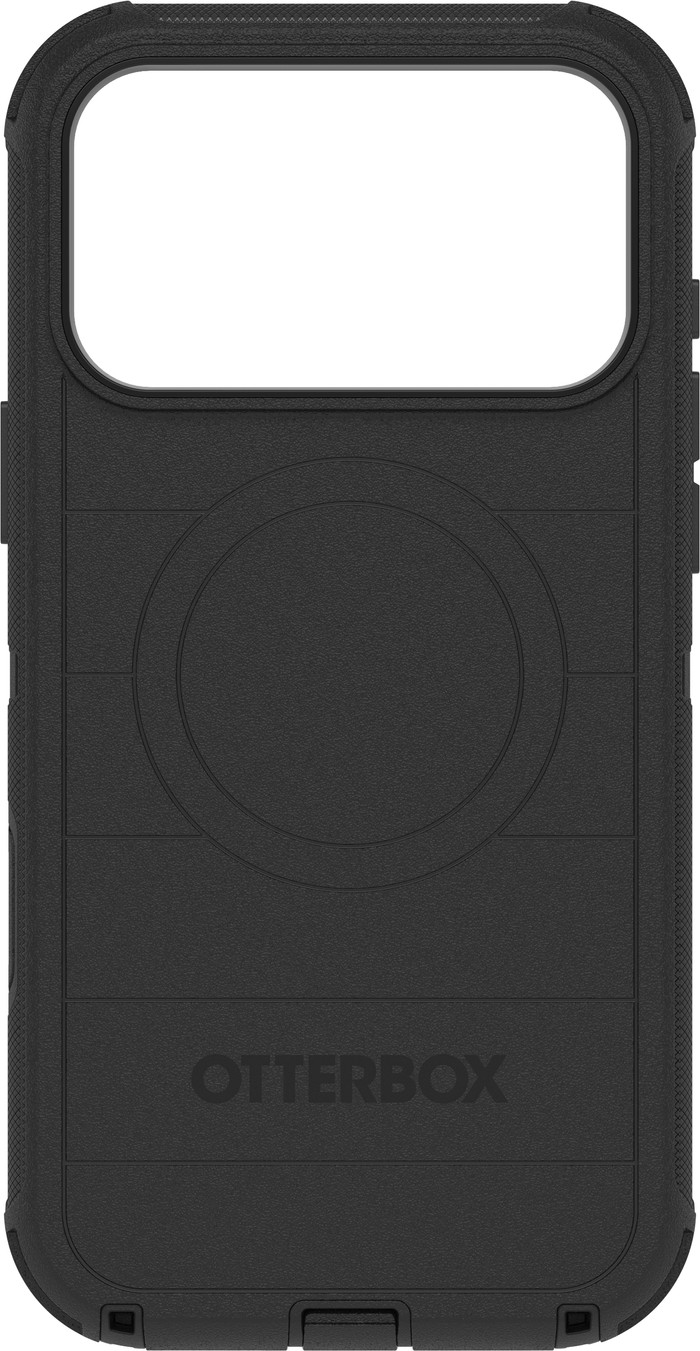 Otterbox Defender Pro iPhone 17 Pro Max Back Cover met MagSafe Magneet Zwart voorkant