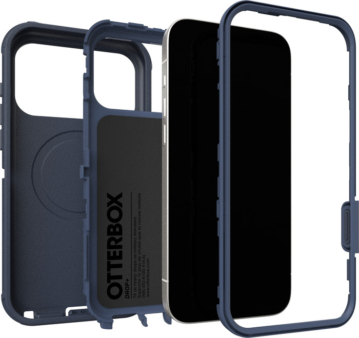 Otterbox Defender Pro iPhone 17 Pro Max Back Cover met MagSafe Magneet Blauw samengesteld product
