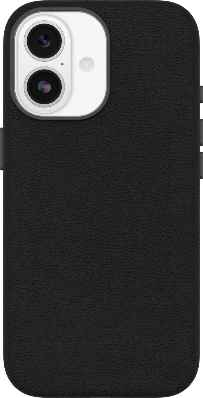 OtterBox Symmetry iPhone 17 Back Cover with MagSafe Magnet Leather Black Main Image