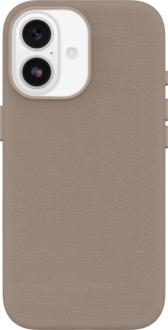 OtterBox Symmetry iPhone 17 Back Cover with MagSafe Magnet Leather Gray Main Image