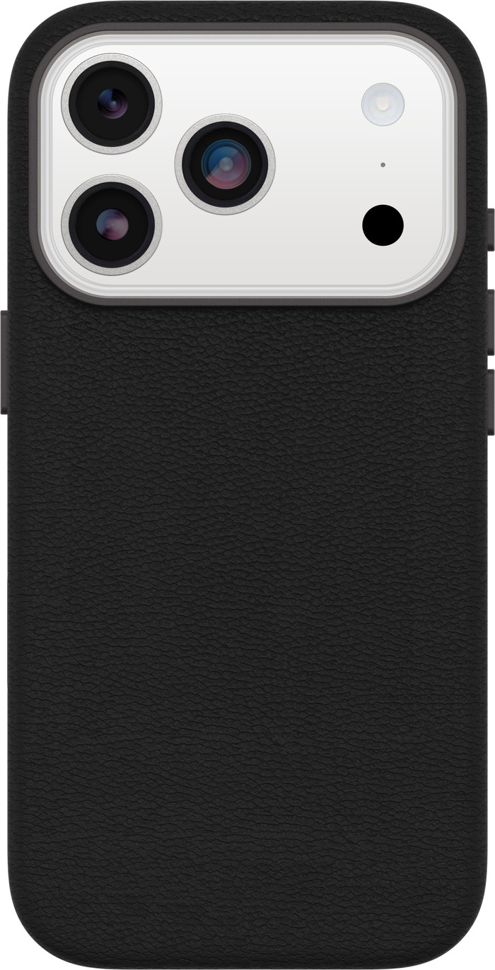 Otterbox Symmetry iPhone 17 Pro Back Cover met MagSafe Magneet Leer Zwart Main Image