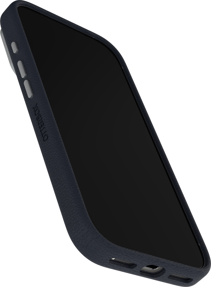 Otterbox Symmetry iPhone 17 Pro Back Cover met MagSafe Magneet Leer Blauw voorkant