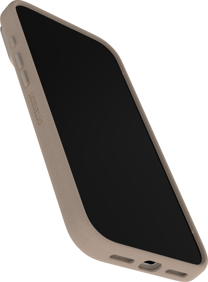 OtterBox Symmetry iPhone 17 Pro Max Back Cover with MagSafe Magnet Leather Gray front