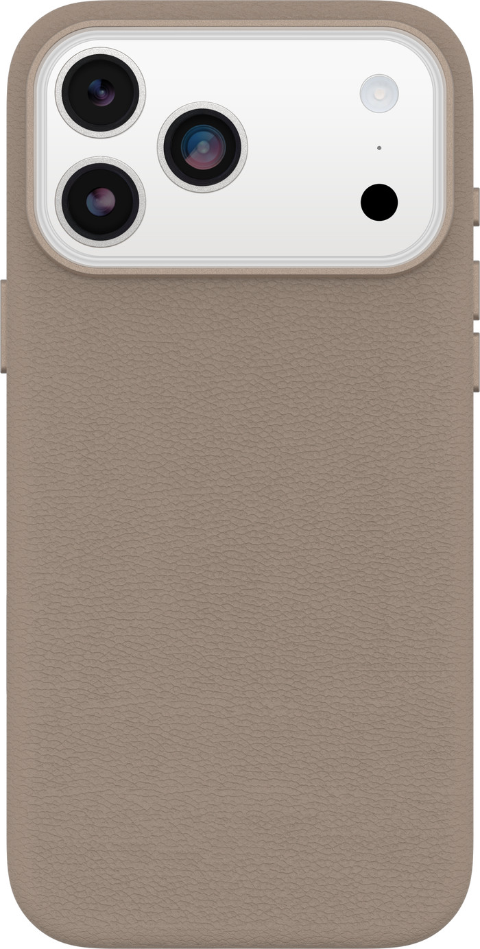 OtterBox Symmetry iPhone 17 Pro Max Back Cover with MagSafe Magnet Leather Gray Main Image